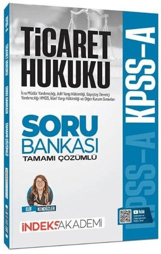 2026 KPSS A Grubu Ticaret Hukuku Soru Bankası Çözümlü | İndeks Akademi Yayıncılık (Ciltsiz)
