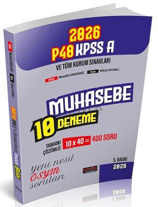 P48 KPSS A Grubu Muhasebe Tamamı Çözümlü 10 Deneme