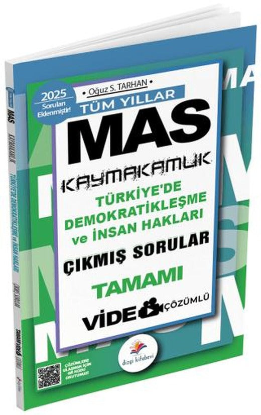 2025 MAS Kaymakamlık Türkiyede Demokratikleşme ve İnsan Hakları Çıkmış Sorular Video Çözümlü | Dizgi Kitap (Ciltsiz)