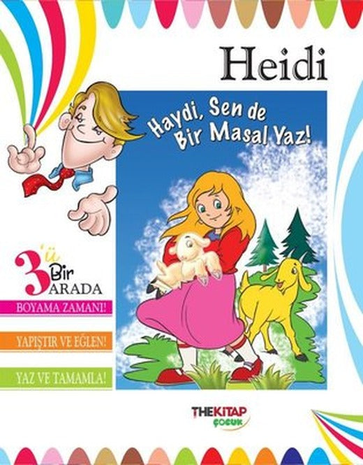 Heidi - 3'ü Birarada Etkinlik Kitabı | The Çocuk (İnce Kapak)