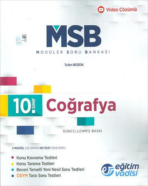 Eğitim Vadisi 10.Sınıf Coğrafya Güncel MSB Modüler Soru Bankası