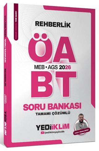 2026 MEB AGS ÖABT Rehberlik Tamamı Çözümlü Soru Bankası | Yediiklim Yayınları (Ciltsiz)  - Resim 1