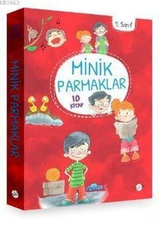 Minik Parmaklar Düz Yazı 1. Sınıf Seti - 10 Kitap Takım | Kukla (İnce Kapak)
