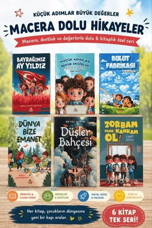 Küçük Adımlar Büyük Değerler Macera Dolu Hikayeler | Ekinoks Yayın Grubu (Ciltsiz)