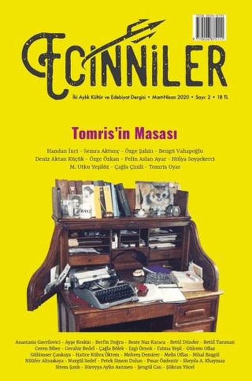 Ecinniler: İki Aylık Kültür ve Edebiyat Dergisi Sayı: 2 Tomris'in Masası Mart - Nisan 2020 | Sardes Yayınları (Ciltsiz)