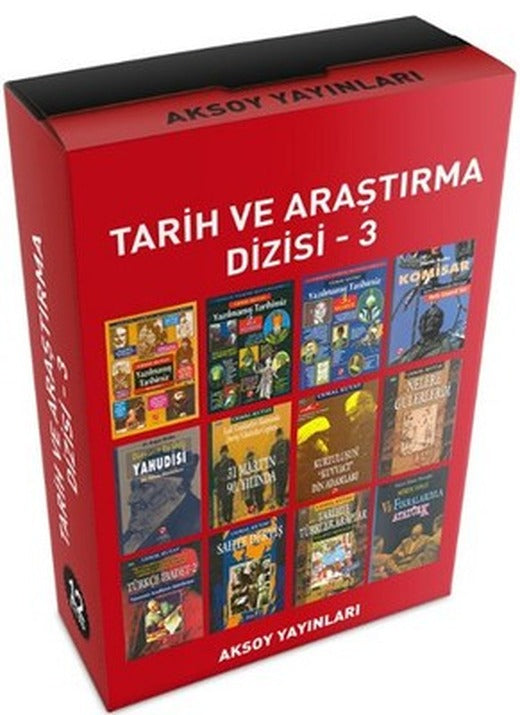 Tarih ve Araştırma Dizisi 3 - 12 Kitap Takım | Aksoy Yayıncılık