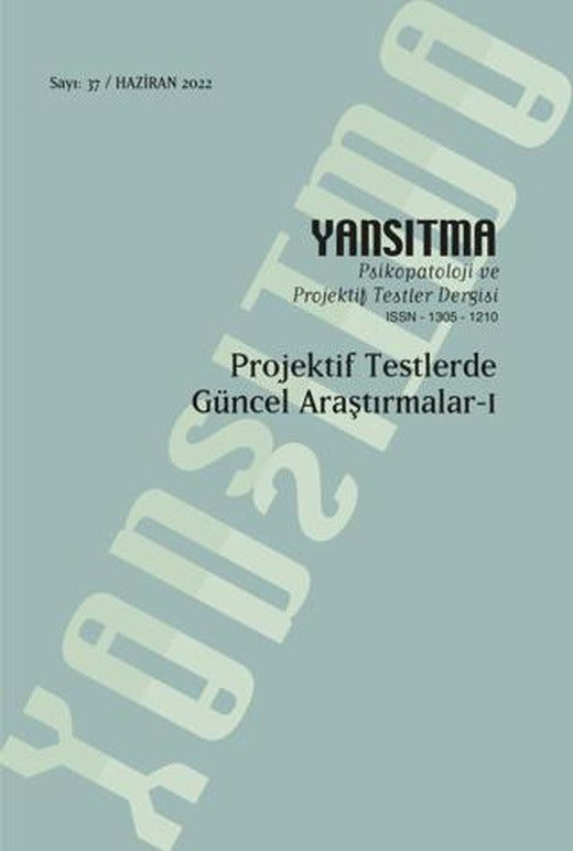 Yansıtma Dergisi Sayı 37 - Projektif Testlerde Güncel Araştırmalar 1 | Yansıtma Dergisi Yayınları (Ciltsiz)