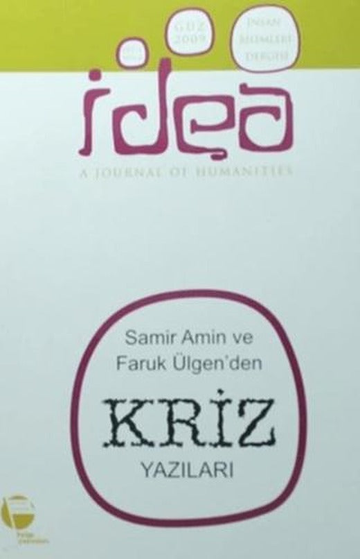 İdea Sayı Cilt:1 Sayı: 2 İnsan Bilimleri Dergisi / A Journal Of Humanities | Belge Yayınları (Ciltsiz)