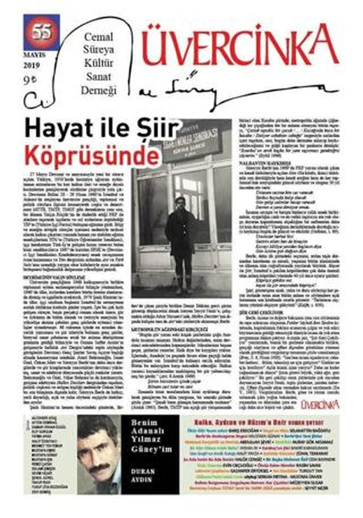 Üvercinka Dergisi Sayı: 55 Mayıs 2019 | Üvercinka Dergisi (Ciltsiz)