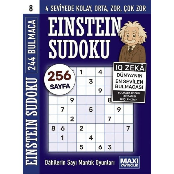 Einstein Sudoku 8 | Maxi Yayıncılık (İnce Kapak)