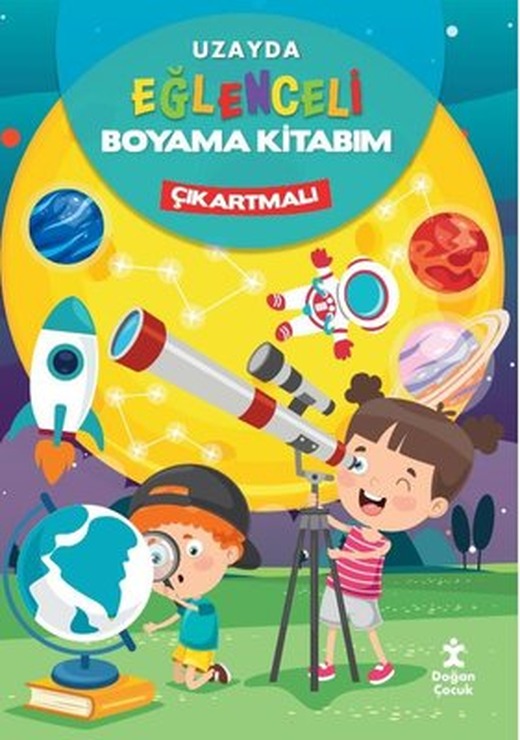 Uzayda Eğlenceli Boyama Kitabım - Çıkartmalı | Doğan Çocuk