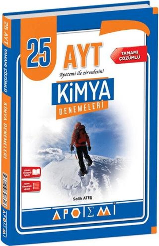 AYT Kimya 25'li Deneme | Apotemi Yayınları (Ciltsiz)