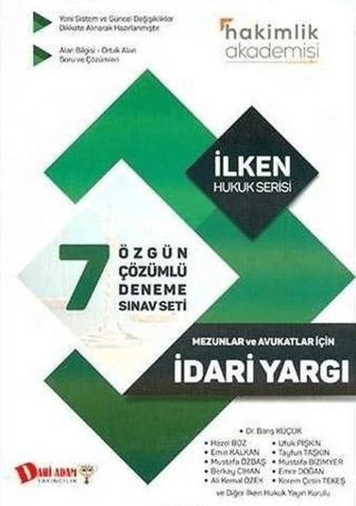Hakimlik Akademisi İdari Yargı 7'li Çözümlü Deneme Sınavı