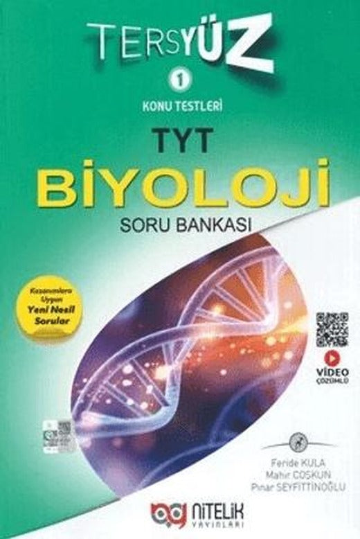 TYT Biyoloji Tersyüz Soru Bankası | Nitelik Yayınları (Ciltsiz)