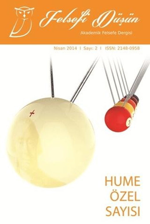 Felsefi Düşün Akademik Felsefe Dergisi Sayı: 2 - Nisan 2014 | Pinhan Yayıncılık (Ciltsiz)