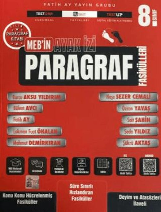 8. Sınıf MEB'in Ayak İzi Paragraf Fasikülleri