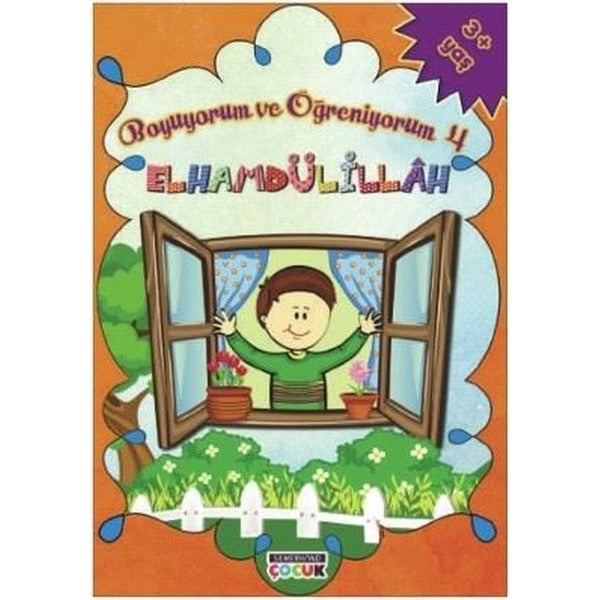 Elhamdülillah Boyama Kitabı-Boyuyorum ve Öğreniyorum 3 | Semerkand Çocuk (İnce Kapak)