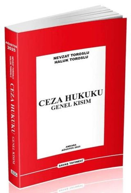 Ceza Hukuku Genel Kısım | Savaş Yayınevi (Ciltsiz)