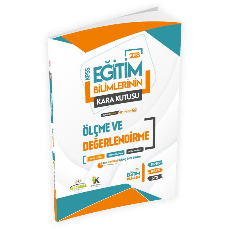 Eğitim Bilimlerinin Kara Kutusu ÖLÇME ve DEĞERLENDİRME Konu Özetli D.Çözümlü Soru Bankası kitap kapağı