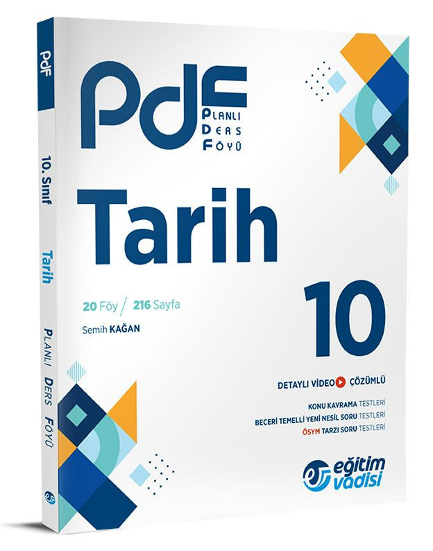 Eğitim Vadisi 2024 10. Sınıf Tarih Pdf Planlı Ders Föyü kitap kapağı
