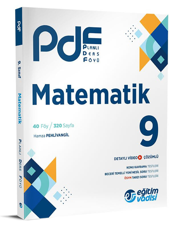 Eğitim Vadisi 2024 9. Sınıf Matematik Pdf Planlı Ders Föyü kitap kapağı