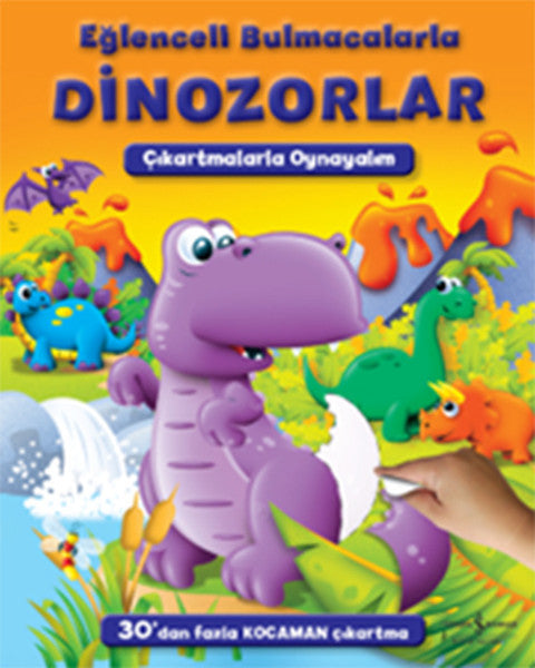 Eğlenceli Bulmacalarla Dinozorlar - Sevgi Atlıhan kitap kapağı