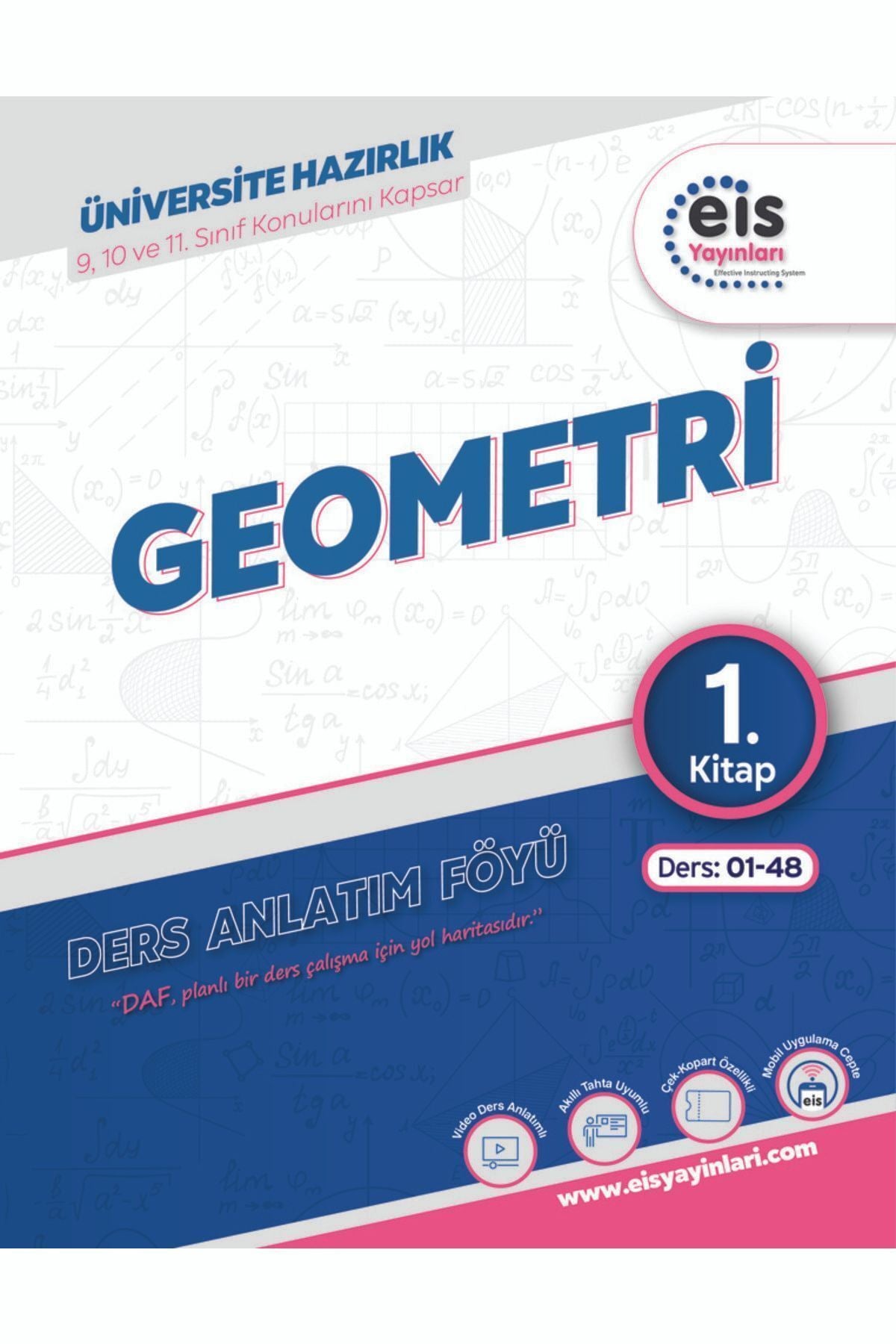 Eis Yayınları Eis Yks Daf Geometri 1. Kitap Ders Anlatım Föyü kitap kapağı