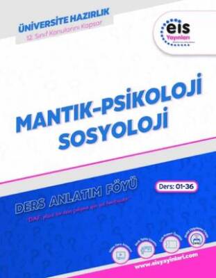 Mantık - Psikoloji - Sosyoloji Ders Anlatım Föyü - Kolektif kitap kapağı