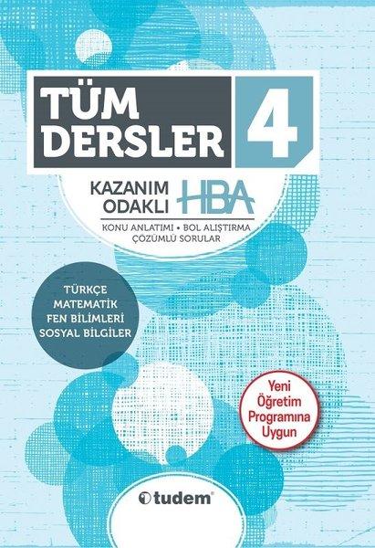 4.Sınıf Tüm Dersler Kazanım Odaklı Hepsi Bir Arada-Yeni Öğretim Programına Uygun | Tudem Yayınları - Ders Kitapları (İnce Kapak)  - Resim 1