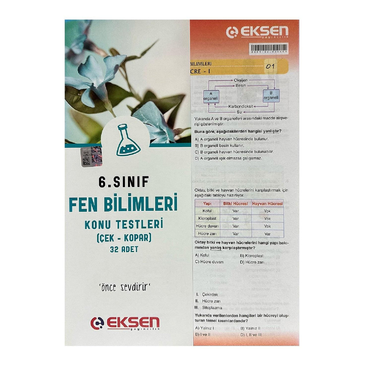 Eksen 6. Sınıf Fen Bilimleri Yaprak Test kitap kapağı