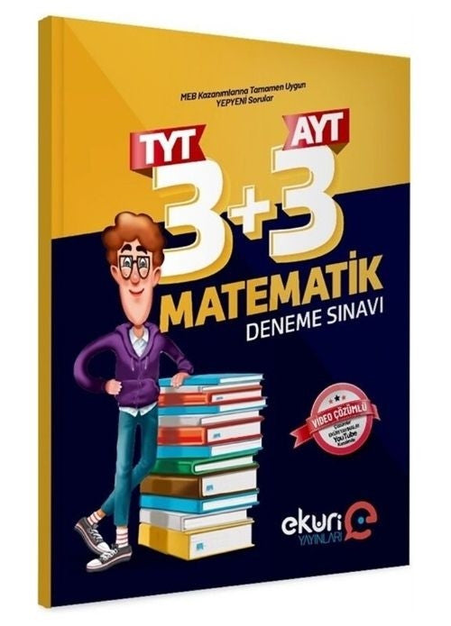 Eküri Yayınları TYT 3 AYT 3 Matematik Deneme Sınavı kitap kapağı