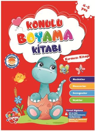 Konulu Boyama Serisi-Yeşil Kitap 4-5 Yaş | Boyama Zamanı (Ciltsiz)  - Resim 1