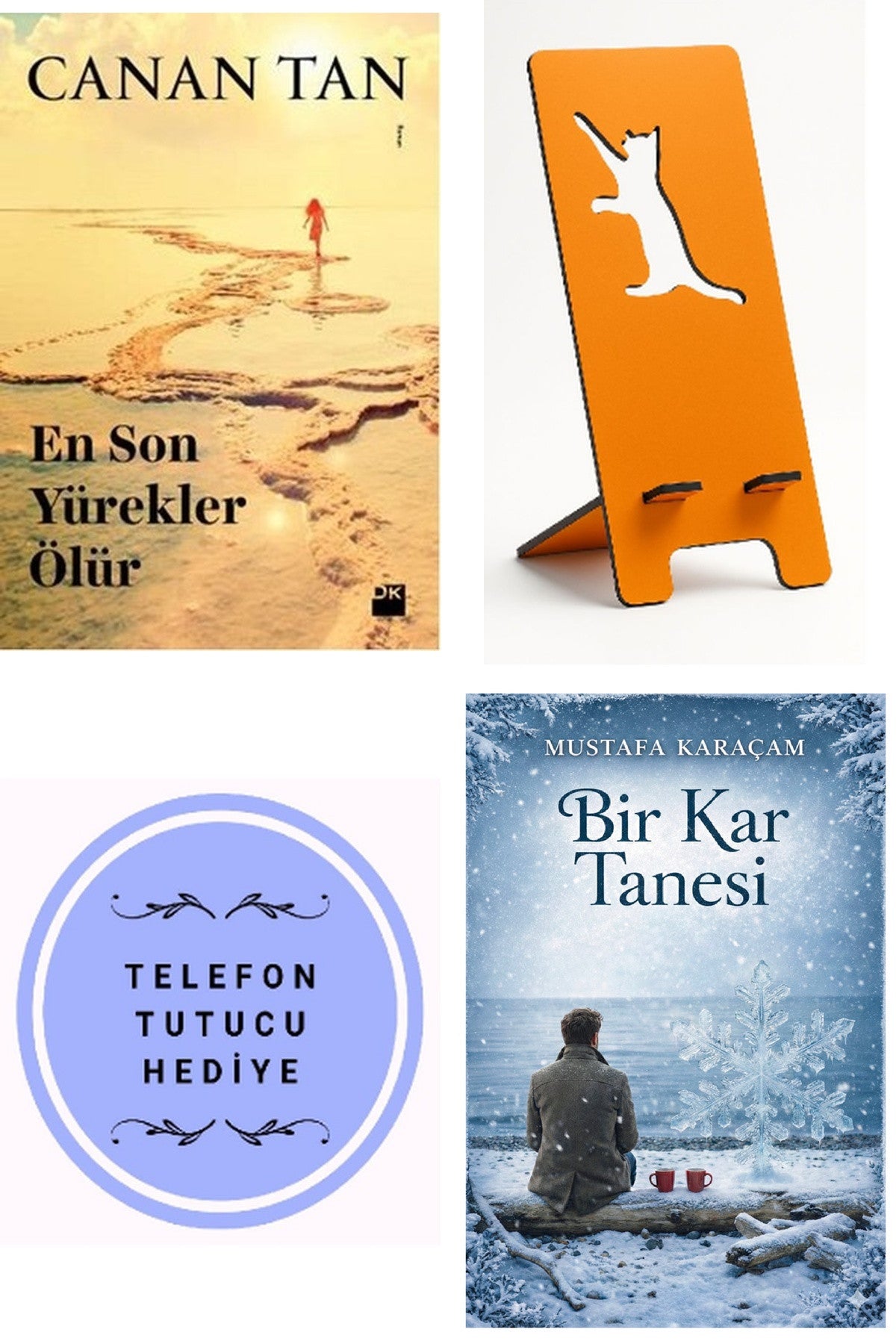 En Son Yürekler Ölür - Canan Tan + Telefon Tutucu + Bir Kar Tanesi kitap kapağı