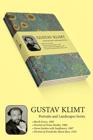 Gustav Klimt - Portraits and Landscapes Series | Retronote - Resim 1
