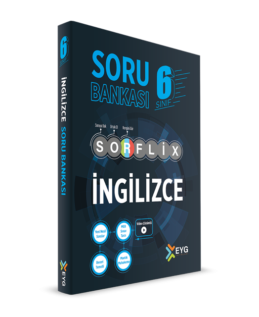 Eyg Yayınları 6. Sınıf İngilizce Sorflix Soru Bankası kitap kapağı