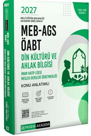 2027 MEB-AGS ÖABT Din Kültürü ve Ahlak Bilgisi Öğretmenliği Konu Anlatımlı | Pegem Akademi Yayıncılık (Ciltsiz)  - Resim 1