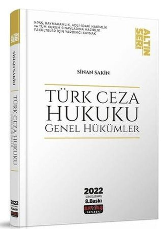 Türk Ceza Hukuku Genel Hükümler Konu Anlatımı | Savaş Yayınevi (Ciltsiz)