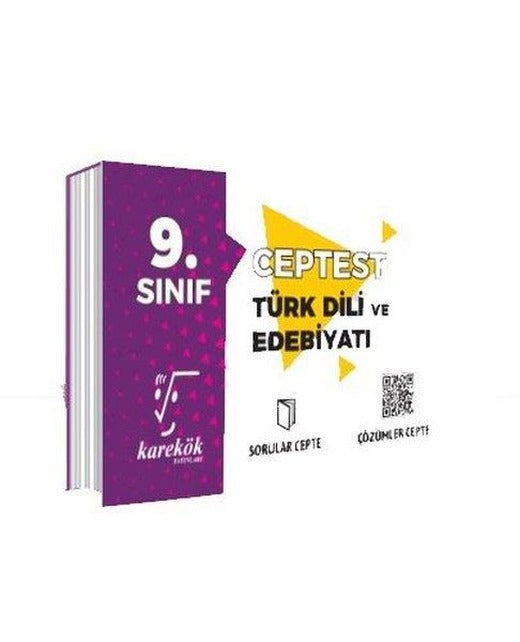 9.Sınıf Cep Test Edebiyat | Karekök Eğitim Yayın (İnce Kapak)