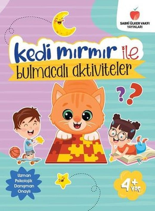 Kedi Mırmır İle Bulmacalı Aktiviteler | Sabri Ülker Vakfı (İnce Kapak)