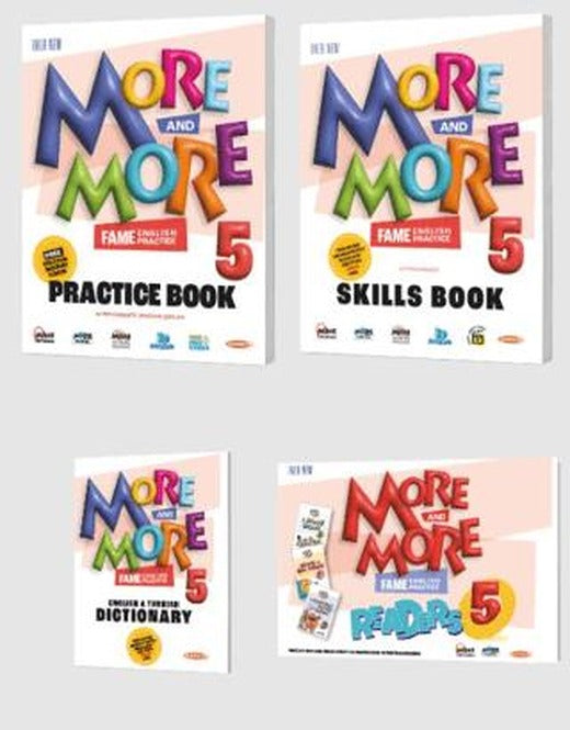More and More English 5 Practice Book + Skills Book + Dictionary + Readers (6'lı set) | Kurmay Yayınları (Ciltsiz)