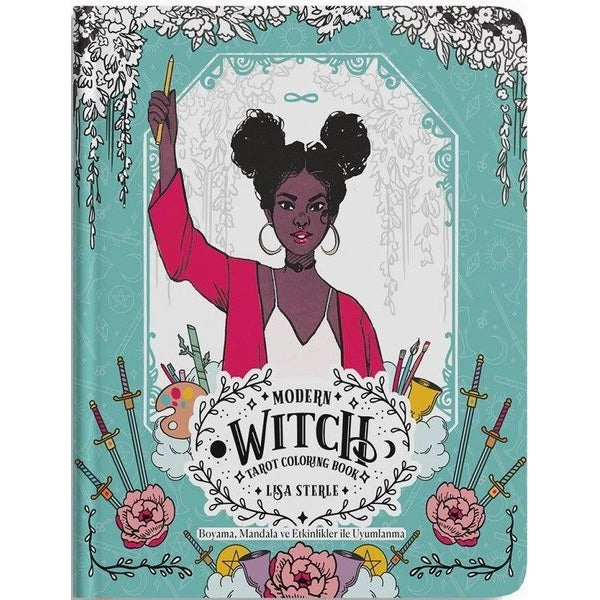 Modern Witch Tarot Coloring Book - BoyamaMandala ve Etkinlikler İle Uyumlanma | Ekorp Kitap (İnce Kapak)
