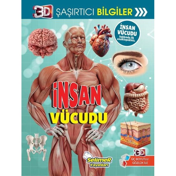 İnsan Vücudu - 3D Şaşırtıcı Bilgiler | Selimer (İnce Kapak)