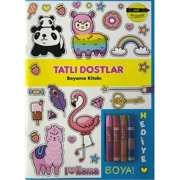 Minik Ressamlar - Tatlı Dostlar Boyama Kitabı | Doğan ve Egmont Yayıncılık