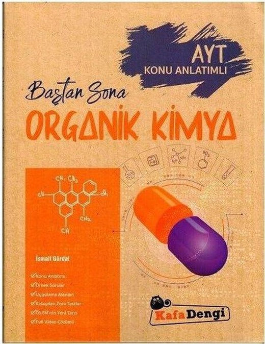 AYT Baştan Sona Organik Kimya Konu Anlatımlı | Kafa Dengi (İnce Kapak)