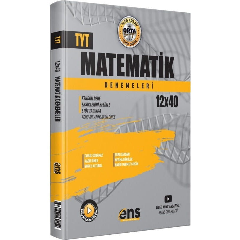 TYT Matematik 12 x 40 Denemeleri | ENS Yayınları (Ciltsiz)