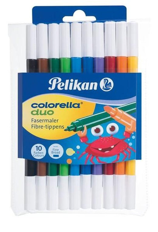 Pelikan Colorella-Duo Çift Uçlu Keçeli Kalem 10 Renk