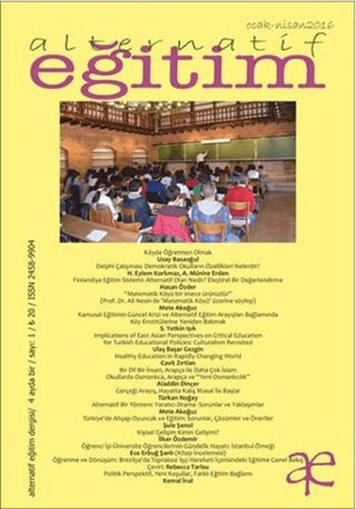 Alternatif Eğitim Dergisi Sayı: 1 Ocak - Nisan 2016 | Yeni İnsan Yayınevi (Ciltsiz)