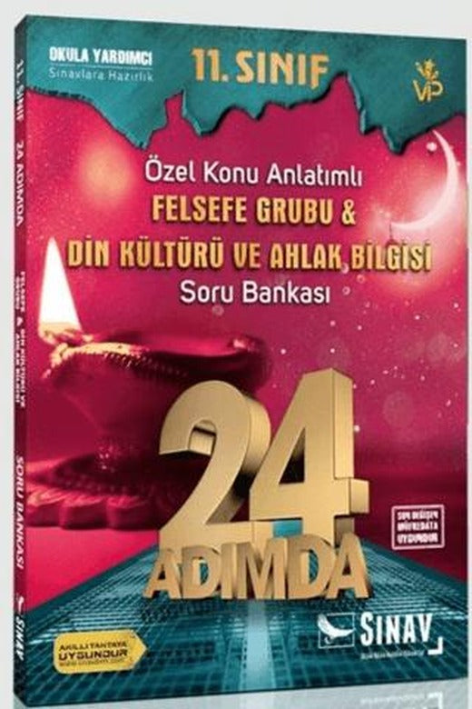 11. Sınıf Felsefe Grubu Din Kültürü ve Ahlak Bilgisi 24 Adımda Özel Konu Anlatımlı Soru Bankası
