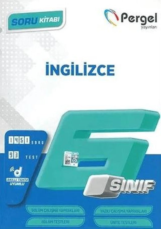 6. Sınıf İngilizce Soru Bankası Kitap | Pergel Yayınları (Ciltsiz)