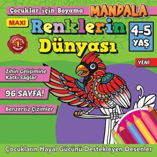Maxi Mandala Renklerin Dünyası Mandala 8 | Maxi Yayıncılık (Ciltsiz)